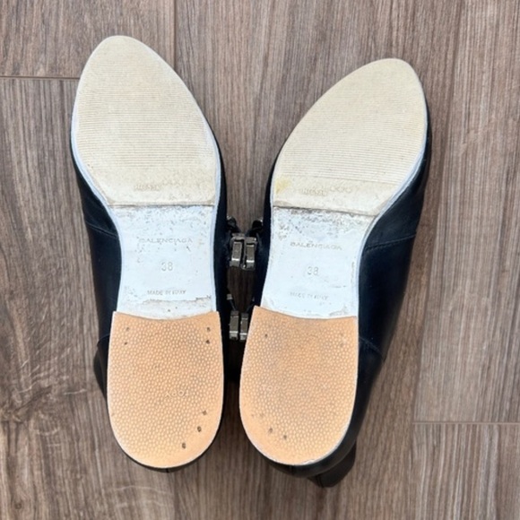 Balenciaga Black Leather Monk Strap Ankle Boots | 38 - Picture 11 of 13